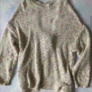Aerie open back tie sweater